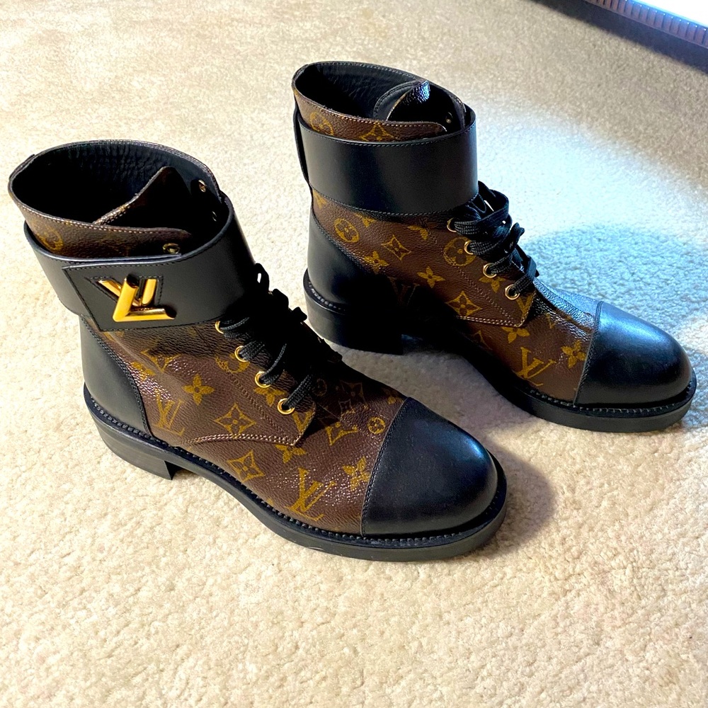 Louis Vuitton Wonderland Combat Boots